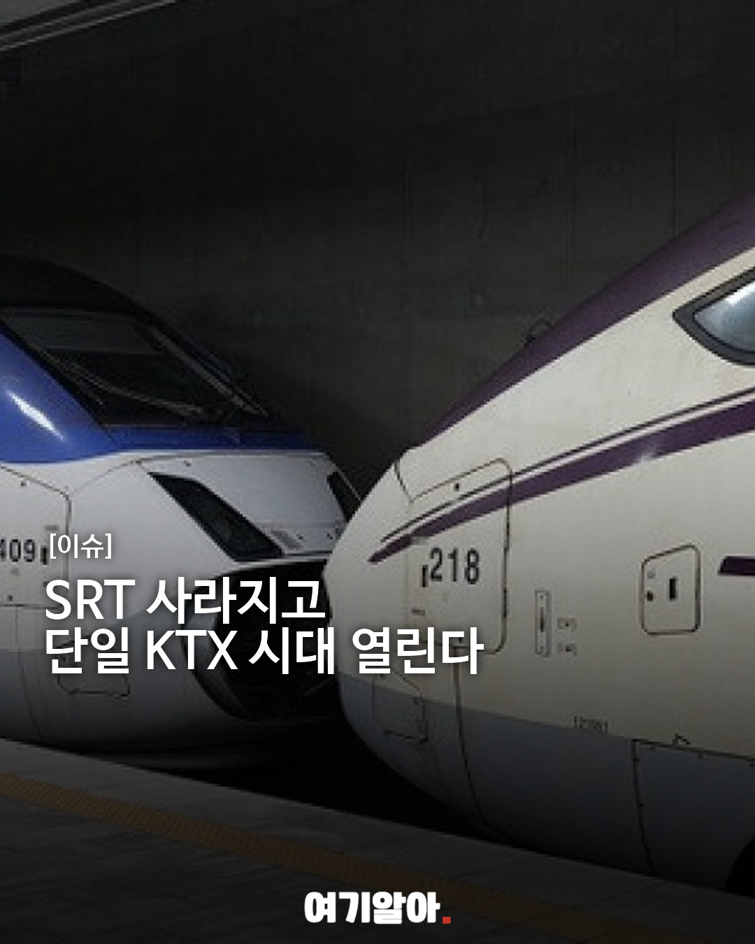 KTX·SRT 통합, 단일 KTX 시대