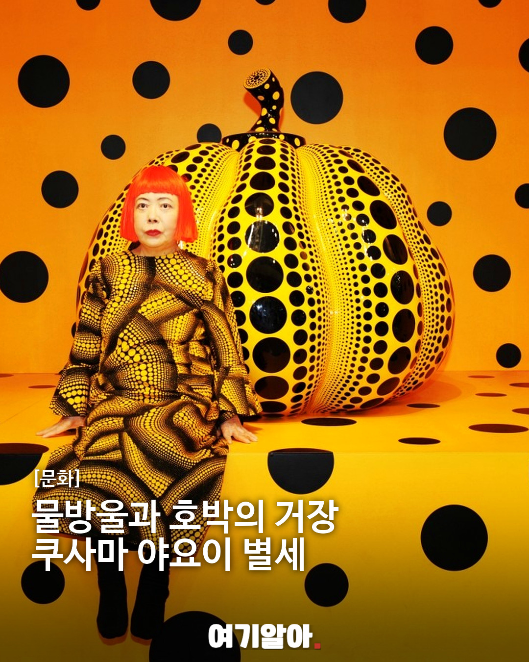 물방울과 호박의 거장 쿠사마 야요이 별세