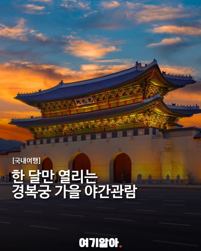 2026 경복궁 가을 야간관람, 달빛 아래 열리는 궁궐