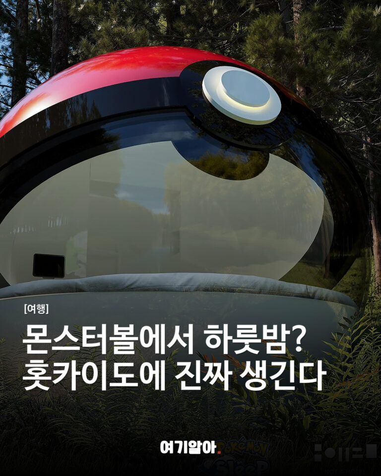 몬스터볼에서 하룻밤? 홋카이도에 진짜 생긴다