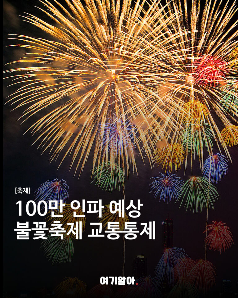 100만 인파 예상 불꽃축제 교통통제