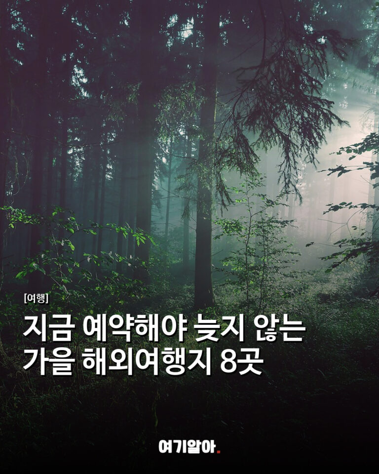 지금 예약해야 늦지 않는 가을 해외여행지 8곳