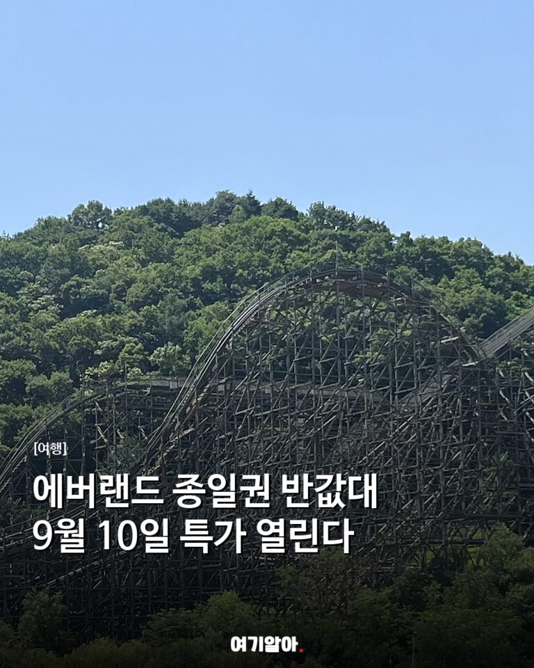 에버랜드 종일권 반값대 9월 10일 특가 열린다