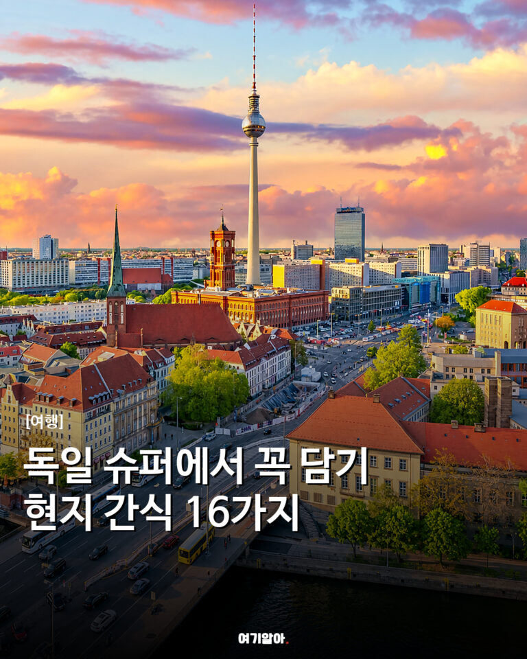 독일 슈퍼에서 꼭 담기 현지 간식 16가지