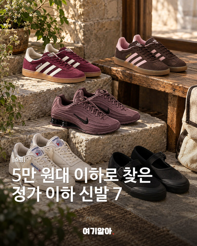 5만 원대 이하로 찾은 정가 이하 신발 7