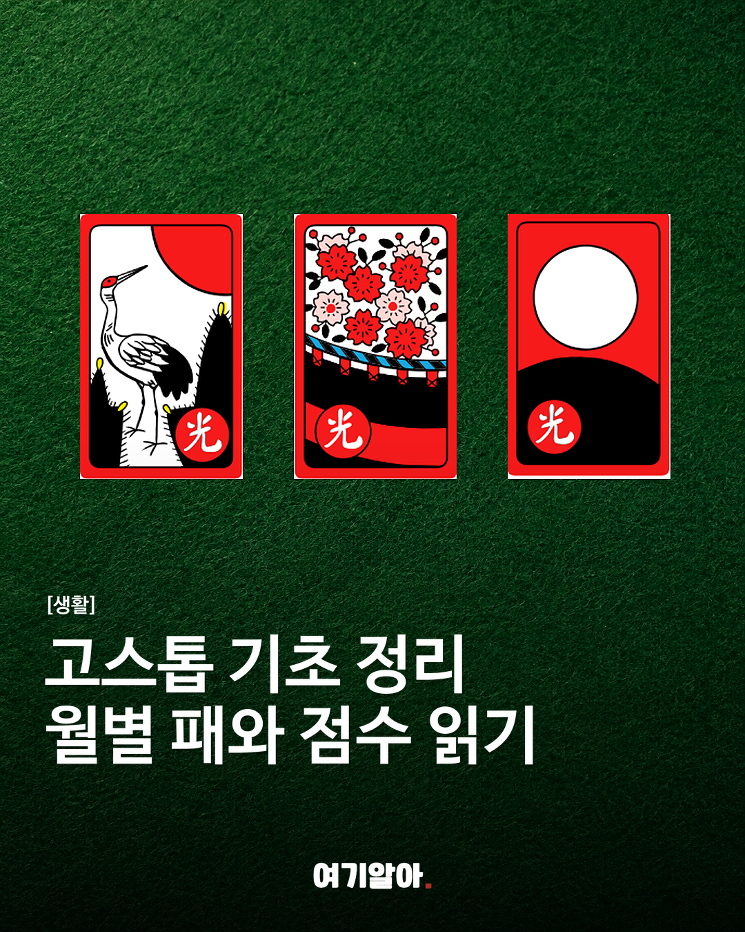 돈을 걸지 않고 즐기는 고스톱 기본 규칙